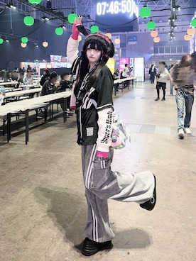 「YOSUKE（ヨースケ）のアイテム」を使った、ももりりさん（レディース・156cm）の冬コーディネート