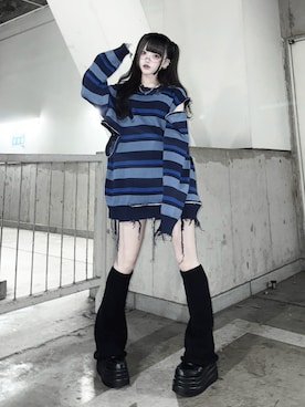 「YOSUKE（ヨースケ）のアイテム（シューズ）」を使った、ももりりさん（レディース・156cm）の春コーディネート