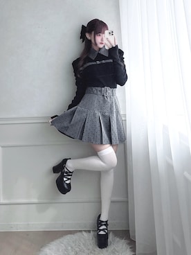 「YOSUKE（ヨースケ）のアイテム」を使った、ももりりさん（レディース・156cm）の冬コーディネート