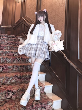 「アイテム（その他アウター）」を使った、ももりりさん（レディース・156cm）の冬コーディネート