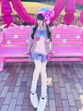 「YOSUKE（ヨースケ）のアイテム」を使った、ももりりさん（レディース・156cm）の冬コーディネート