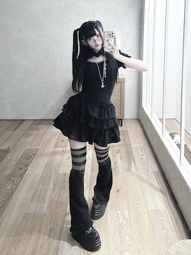 「YOSUKE（ヨースケ）のアイテム」を使った、ももりりさん（レディース・156cm）の夏コーディネート