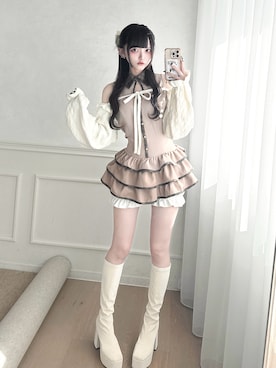 ももりりさん(レディース・156cm)の夏コーディネート