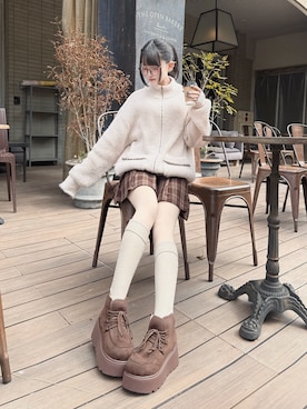 「apres jour（アプレジュール）のアイテム」を使った、ももりりさん（レディース・156cm）の春コーディネート