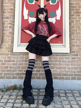 「YOSUKE（ヨースケ）のアイテム」を使った、ももりりさん（レディース・156cm）の夏コーディネート