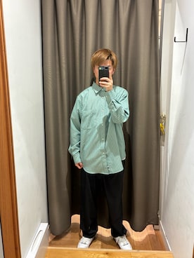 「EKAL（エカル）のアイテム」を使った、陽介さん（メンズ・170cm）の夏コーディネート
