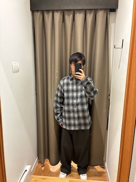 「PENDLETON（ペンドルトン）のアイテム」を使った、陽介さん（メンズ・170cm）の秋コーディネート