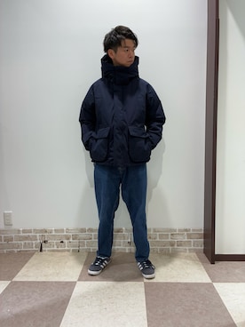 「アイテム（ダウンジャケット/コート）」を使った、陽介さん（メンズ・170cm・30代）の冬コーディネート