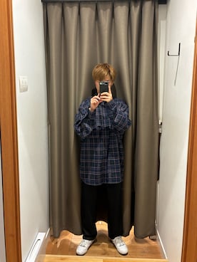 「EKAL（エカル）のアイテム」を使った、陽介さん（メンズ・170cm）の夏コーディネート