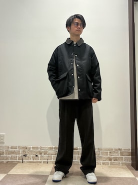 「アイテム（ダウンジャケット/コート）」を使った、陽介さん（メンズ・170cm・30代）の秋コーディネート