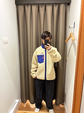 「URBAN RESEARCH DOORS（アーバンリサーチドアーズ）のpatagonia　MS CLASSIC RETRO-X JACKET（テーラードジャケット、ベージュ系）」を使った、陽介さん（メンズ・170cm）の秋コーディネート