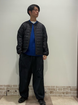 「アイテム（ニット/セーター）」を使った、陽介さん（メンズ・170cm・30代）の冬コーディネート