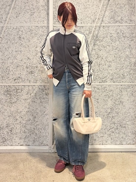 「アディダス」｜WMさん（レディース・166cm）の秋コーディネート