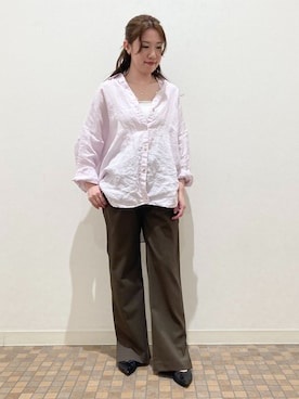 「Lilas（リラ）のアイテム」を使った、shioriさん（レディース・158cm）の春コーディネート