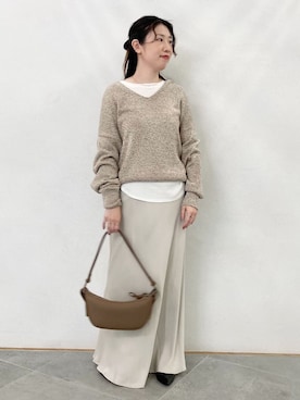「Lilas（リラ）のアイテム」を使った、shioriさん（レディース・158cm）の春コーディネート