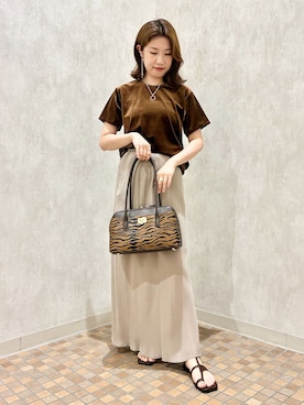 「Lilas（リラ）のアイテム」を使った、shioriさん（レディース・158cm）の夏コーディネート