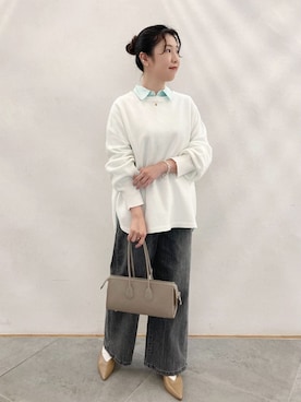「Lilas（リラ）のアイテム」を使った、shioriさん（レディース・158cm）の冬コーディネート