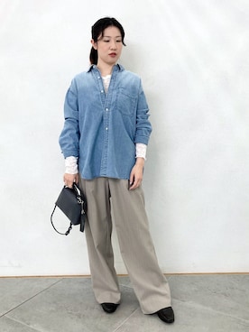 「Lilas（リラ）のアイテム」を使った、shioriさん（レディース・158cm）の冬コーディネート
