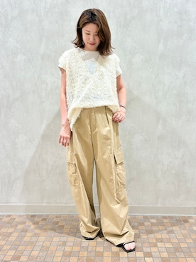 「Lilas（リラ）のアイテム」を使った、shioriさん（レディース・158cm）の夏コーディネート