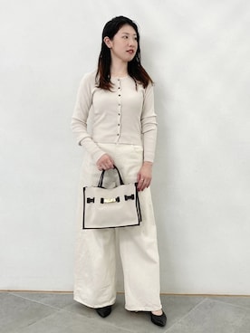 「Lilas（リラ）のアイテム」を使った、shioriさん（レディース・158cm）の春コーディネート