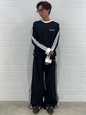 「adidas（アディダス）のサンバOG / SAMBA OG / アディダスオリジナルス adidas Originals（スニーカー、ブラウン系）」を使った、TMさん（メンズ・167cm）の春コーディネート