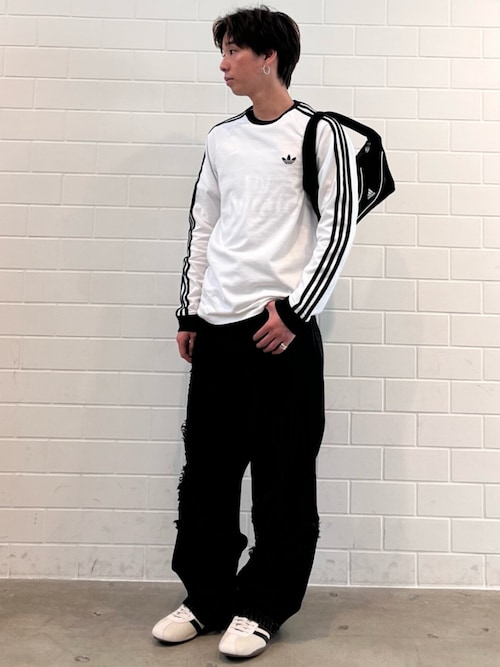 スリーストライプス ロングスリーブ Tシャツ / ロンT / アディダスオリジナルス adidas Originals