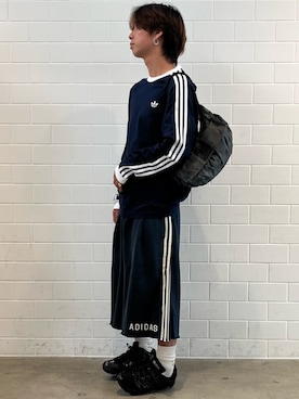 「adidas（アディダス）のアディスター コントロール 5 / ADISTAR CONTROL 5 / アディダスオリジナルス adidas Originals（スニーカー、ブラック系）」を使った、TMさん（メンズ・167cm）の夏コーディネート