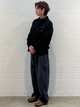 「フランネルシャツ」｜TMさん（メンズ・167cm）の秋コーディネート