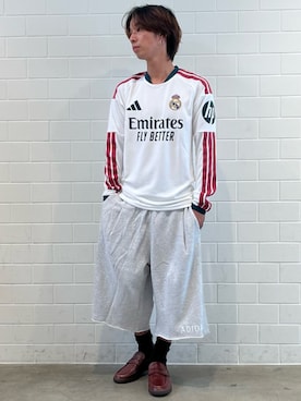 「adidas（アディダス）のハンドボール スペツィアル ローファー / HANDBALL SPEZIAL LOAFER / アディダスオリジナルス adidas Originals（スニーカー、ブラウン系）」を使った、TMさん（メンズ・167cm）の夏コーディネート