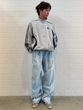 「adidas（アディダス）のジャパン / JAPAN / アディダスオリジナルス adidas Originals（スニーカー、ベージュ系）」を使った、TMさん（メンズ・167cm）の春コーディネート