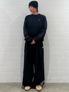 「adidas（アディダス）のタバコ / Tobacco / アディダスオリジナルス adidas Originals スニーカー（スニーカー、ブラウン系）」を使った、TMさん（メンズ・167cm）の秋コーディネート