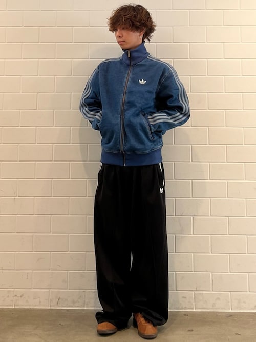adidas（アディダス） ジャージ アディカラー デニム ファイヤーバード
