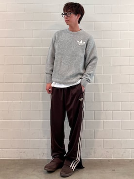 「トラックパンツ」｜TMさん（メンズ・167cm）の春コーディネート