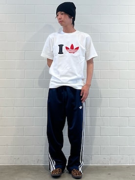 「adidas（アディダス）のハンドボール スペツィアル ローファー / HANDBALL SPEZIAL LOAFER / アディダスオリジナルス adidas Originals ローファースニーカー（スニーカー、ベージュ系）」を使った、TMさん（メンズ・167cm）の夏コーディネート