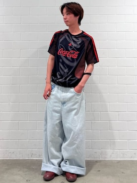「アイテム（エコバッグ/サブバッグ、シルバー系）」を使った、TMさん（メンズ・167cm）の夏コーディネート