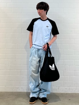 「adidas（アディダス）のAdilenium シーズン 5 デニム ジーンズ / アディダスオリジナルス adidas Originals（デニムパンツ、ブルー系）」を使った、TMさん（メンズ・167cm）の春コーディネート