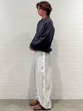 「adidas(アディダス)のアイテム(スウェットパンツ)」を使った、TMさん(メンズ・167cm)の秋コーディネート