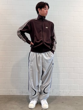 「adidas（アディダス）のスーパースター II / SUPERSTAR II / アディダスオリジナルス adidas Originals（スニーカー、ホワイト系）」を使った、TMさん（メンズ・167cm）の春コーディネート