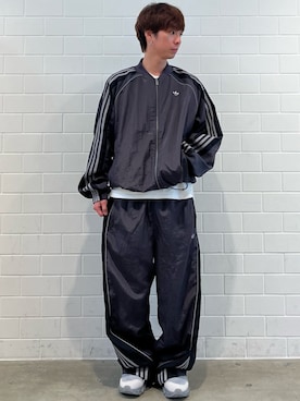 「トラックパンツ」｜TMさん（メンズ・167cm）の春コーディネート
