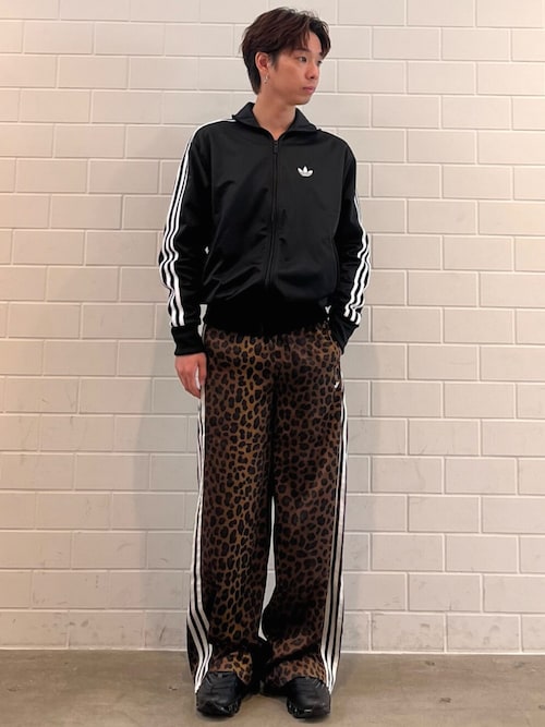 adidas Originalsワイドレッグ・サテン・パンツ / アディダス
