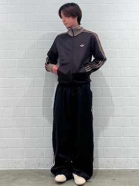 「adidas（アディダス）のOS TP（パンツ、ブラック系）」を使った、TMさん（メンズ・167cm）の夏コーディネート