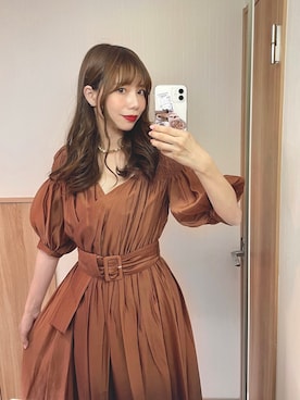 「アイテム（イヤリング）」を使った、みささん（レディース・157cm）の夏コーディネート