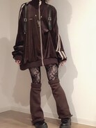 Perushu（ペルーシュ）の「オーバーサイズベロアトラックジャケット 