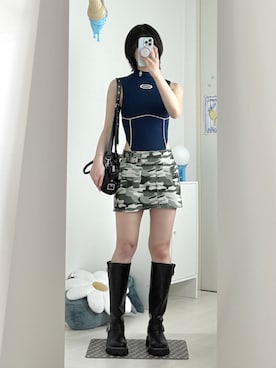 「beautiful people」｜y0n0さん（レディース・165cm）の夏コーディネート