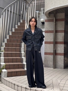 「アイテム（デニムジャケット、その他）」を使った、shkzm04さん（メンズ・174cm）の春コーディネート