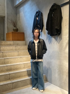 「Toironier（トワロニエ）のアイテム」を使った、shkzm04さん（メンズ・174cm）の春コーディネート