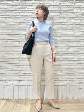 「index（インデックス）のアイテム（バッグ）」を使った、Hana...eさん（レディース・159cm）の春コーディネート