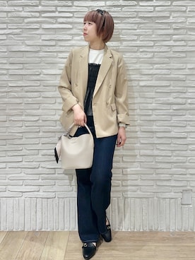 「index（インデックス）のアイテム（バッグ）」を使った、Hana...eさん（レディース・159cm）の春コーディネート