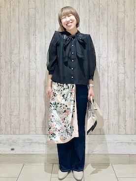 「index（インデックス）のアイテム（バッグ）」を使った、Hana...eさん（レディース・159cm）の冬コーディネート