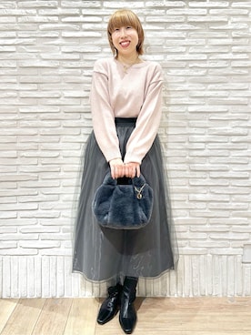 Hana...eさん(レディース・159cm)の冬コーディネート